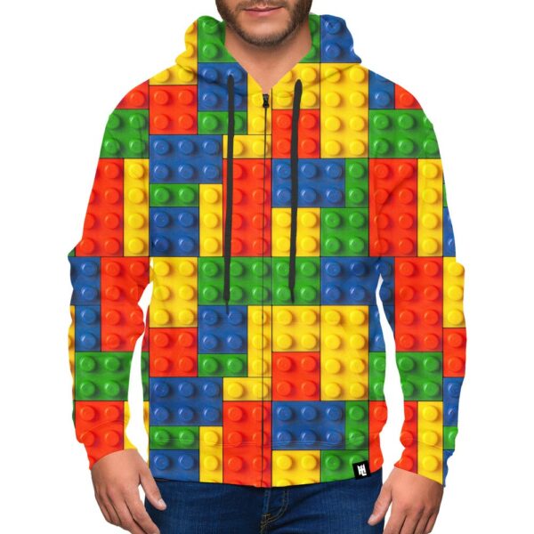 Blocks Zip-Up Hoodie